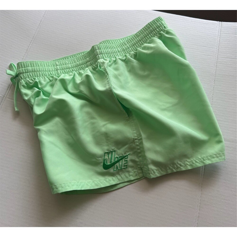 Nike Men's Running Shorts Size L Vapor Green 3" Brief Liner Drawstring